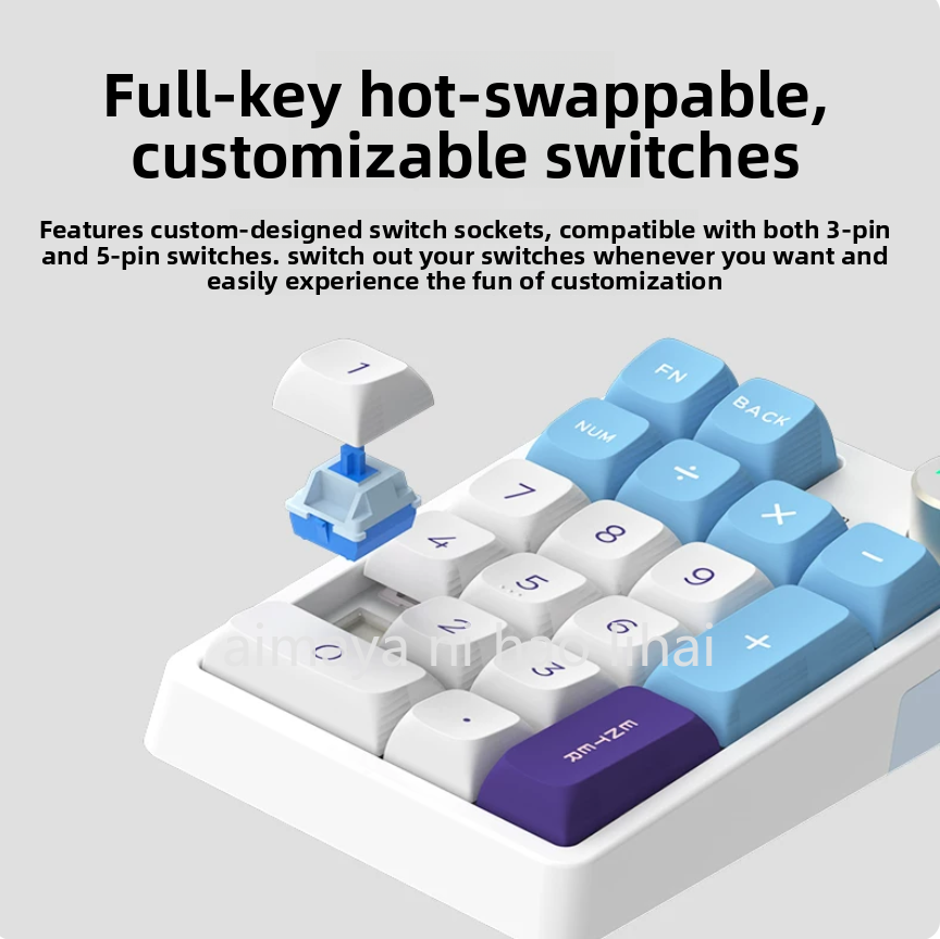 Gaming Keyboard Mini Mechanical - คีย์บอร์ด Kzzi K20 Mini แบบสามโหมด บลูทูธไร้สาย