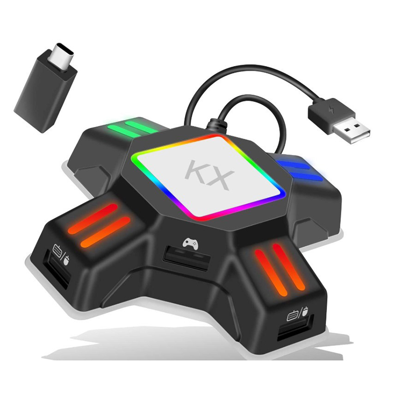 Gaming Keyboard And Mouse For Xbox - อะแดปเตอร์ KX สำหรับคอนโทรลเลอร์ PS4 คีย์บอร์ดเกม PS5