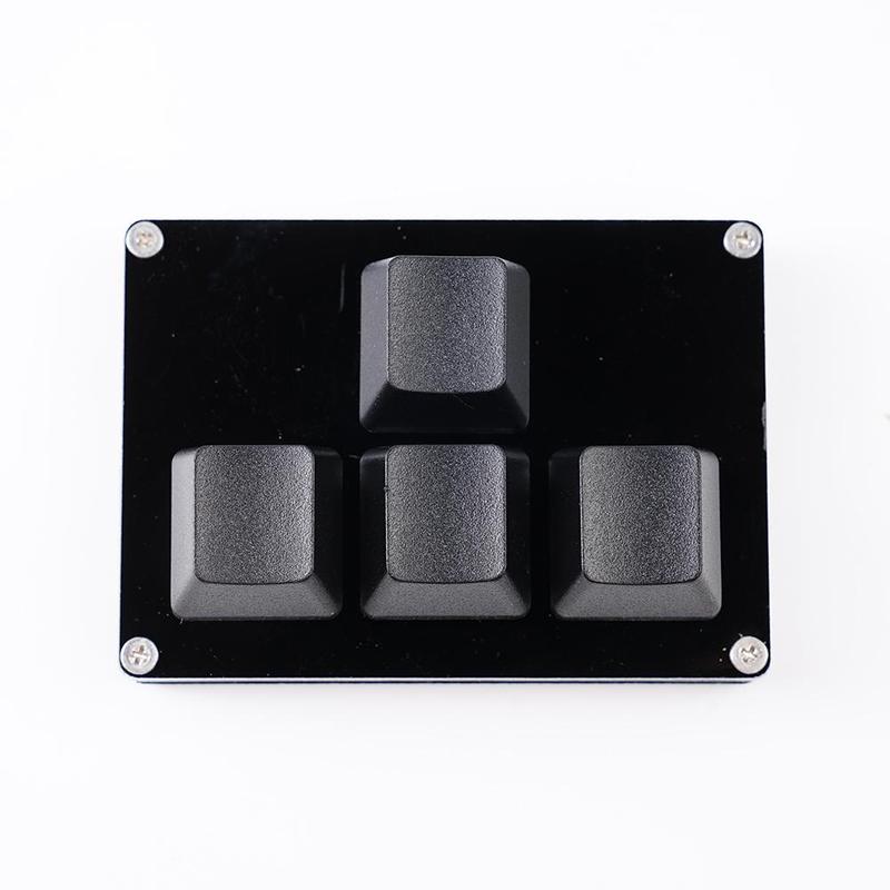 Gaming Keyboard Mini Mechanical - 4 ปุ่มมินิคีย์บอร์ดทิศทางลูกศรปุ่มกดขึ้นลงซ้ายขวา DIY Custom การเขียนโปรแกรมทางลัด USB