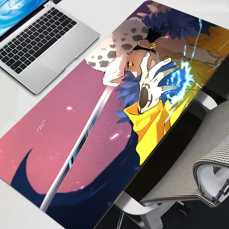 Gaming Keyboard Best - แผ่นรองเมาส์ลายการ์ตูนน่ารัก สาวอนิเมะ สำหรับเกมเมอร์ แผ่นรองโต๊ะคอมพิวเตอร์ คีย์บอร์ด วันพีซ