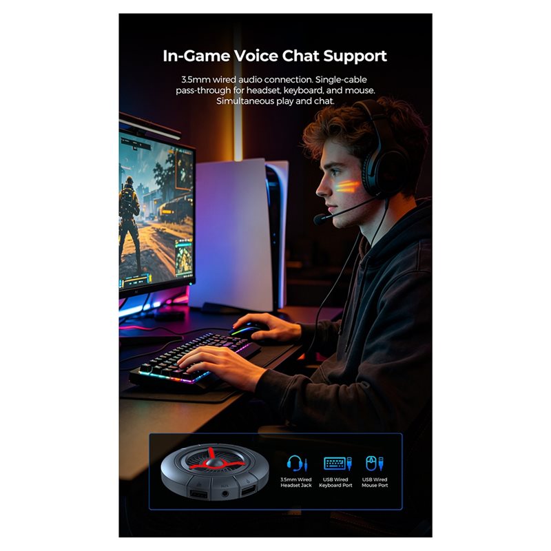 อะแดปเตอร์คีย์บอร์ดและเมาส์ M0 - Gaming Keyboard And Mouse For Xbox บทวิจารณ์และราคา
