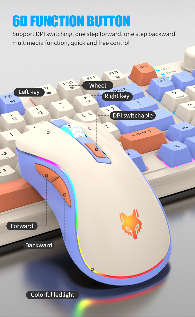 K820 ชุดคีย์บอร์ดเกมแบบมีสาย U - Gaming Keyboard Mouse Set บทวิจารณ์และราคา