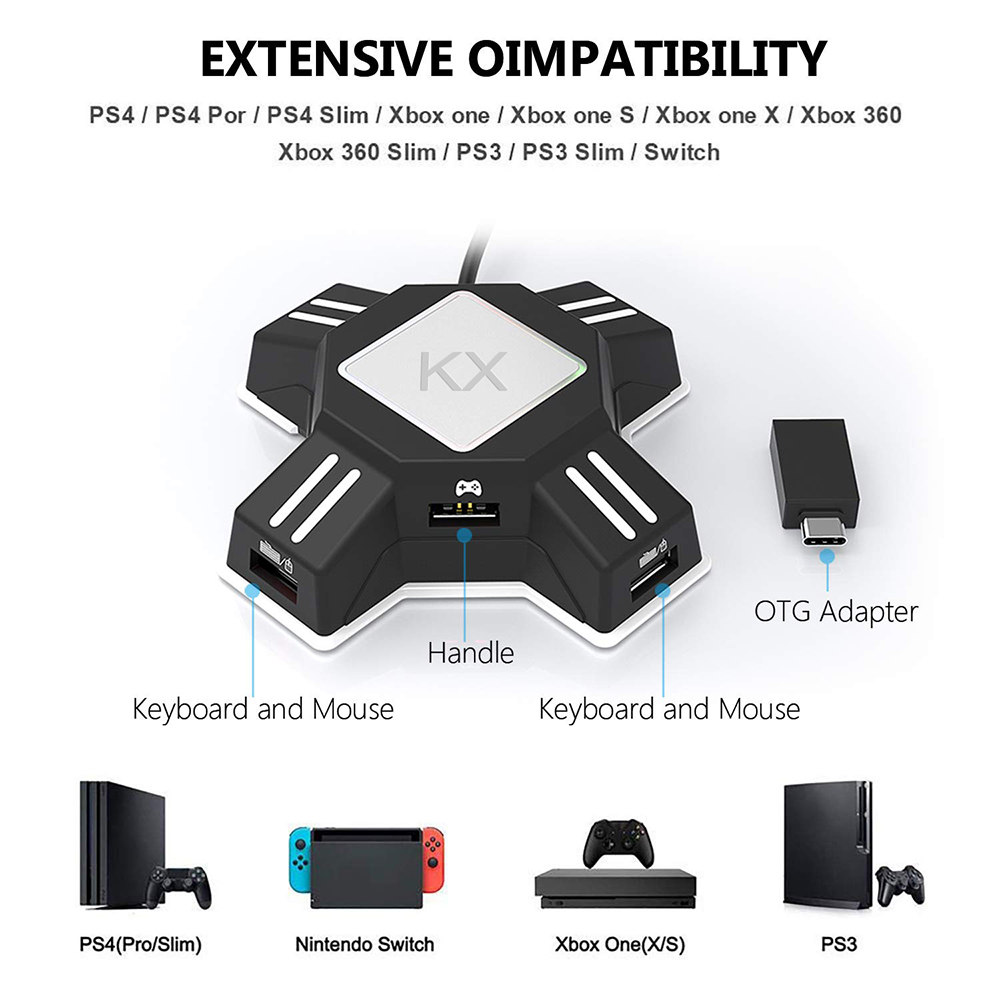 อะแดปเตอร์ KX สำหรับคอนโทรลเลอ - Gaming Keyboard And Mouse For Xbox บทวิจารณ์และราคา