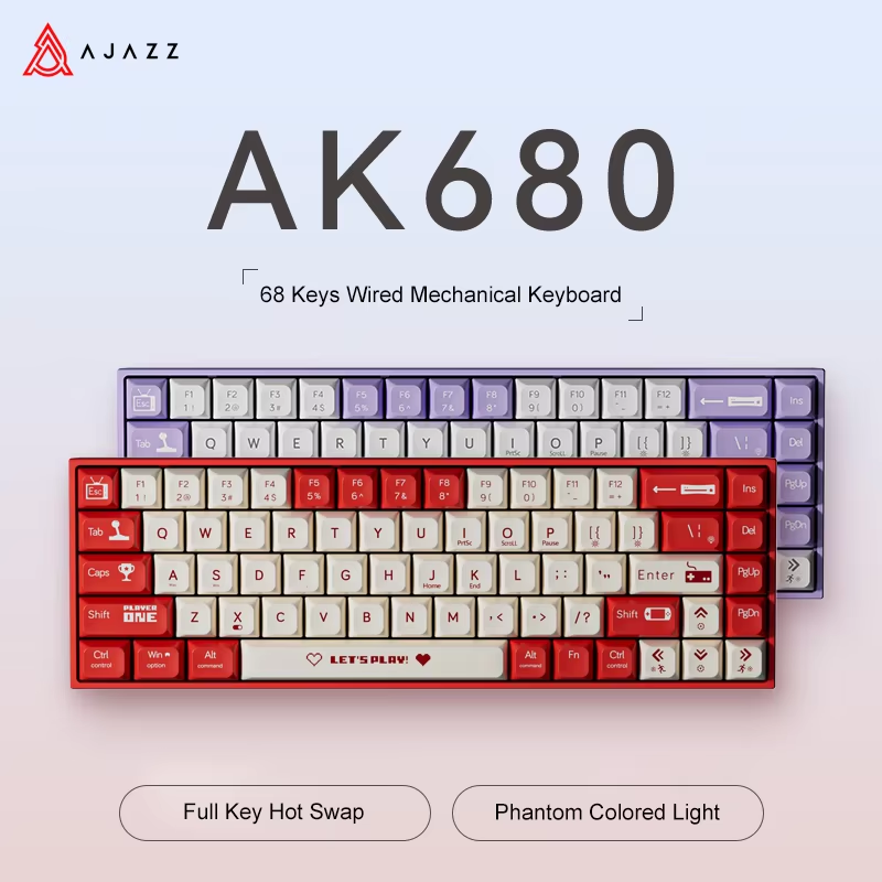 คีย์บอร์ดเกมมิ่งแบบมีสาย AJAZZ - Gaming Keyboard Mini Mechanical บทวิจารณ์และราคา