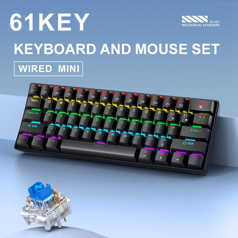 APAYADO K61 Mini Mechanical Ke - Gaming Keyboard Half บทวิจารณ์และราคา