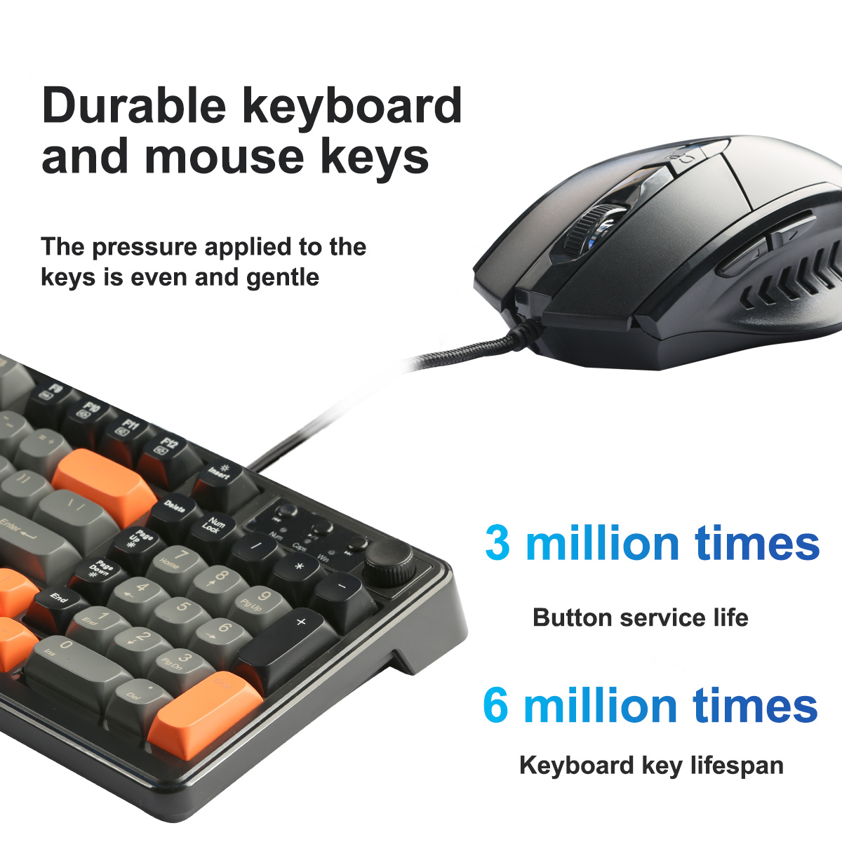 คีย์บอร์ดและเมาส์ RGB, ชุดคีย์ - Gaming Keyboard Mouse Set บทวิจารณ์และราคา
