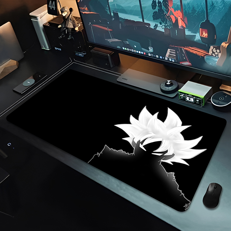 แผ่นรองเมาส์อนิเมะ DBZ สีดำ ลา - Gaming Keyboard Best บทวิจารณ์และราคา