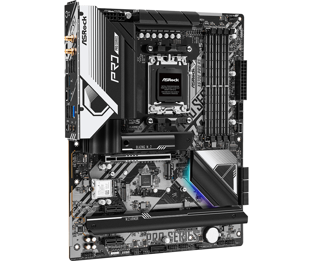 เมนบอร์ด ASROCK X670E Pro RS ร - Amd Cpu Ryzen 9 บทวิจารณ์และราคา