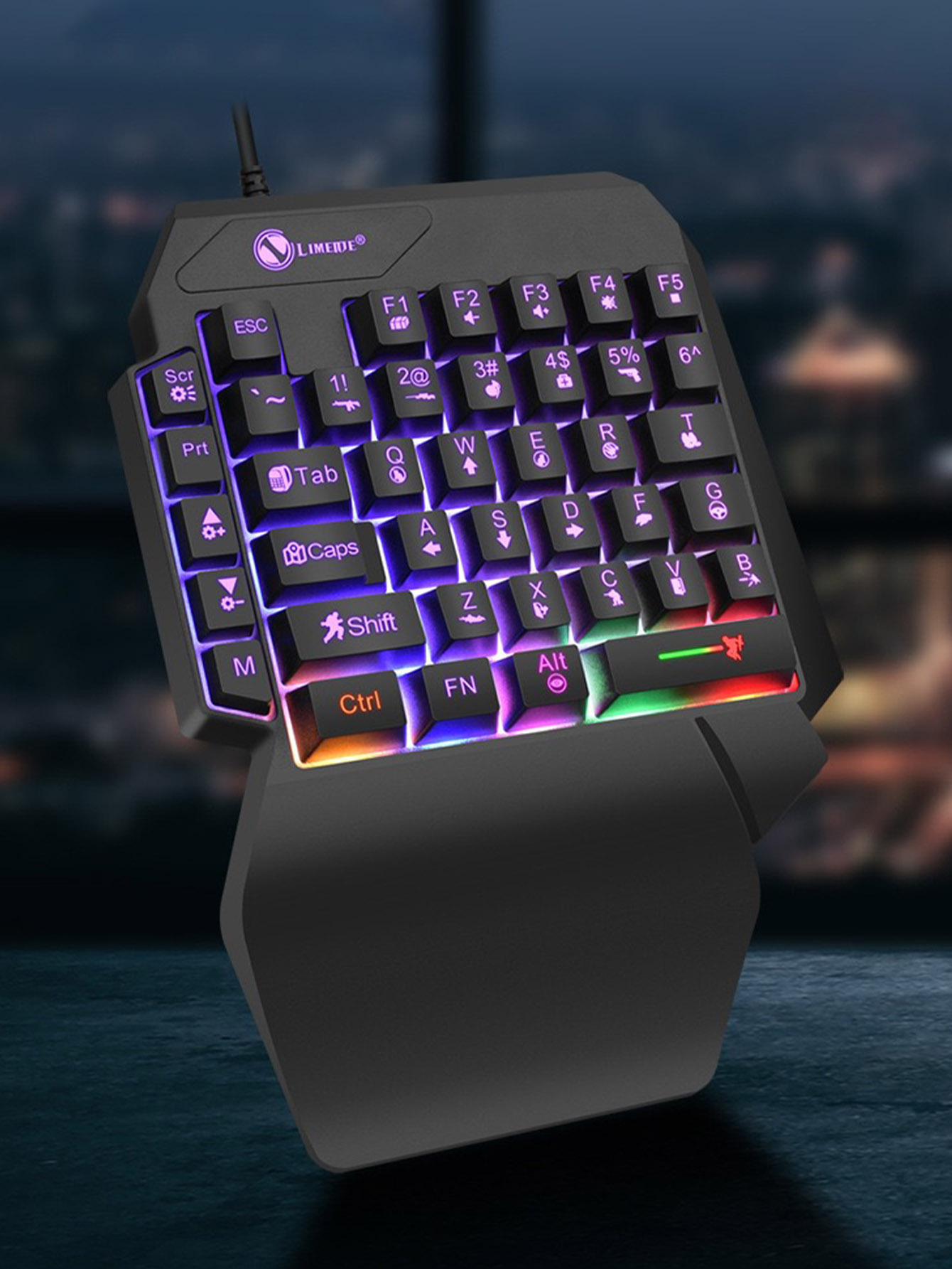 คีย์บอร์ดเกมมิ่งแบบมีสายสำหรับ - Gaming Keyboard Half บทวิจารณ์และราคา