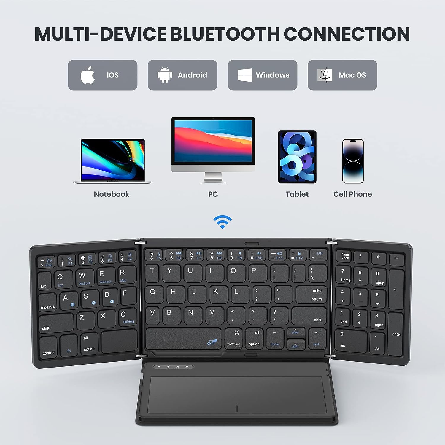 คีย์บอร์ดพับแบบพกพาขนาดเล็กพร้ - Gaming Keyboard Budget บทวิจารณ์และราคา