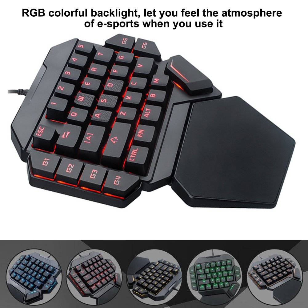 คีย์บอร์ด Blacklight คีย์บอร์ด - Gaming Keyboard Half บทวิจารณ์และราคา