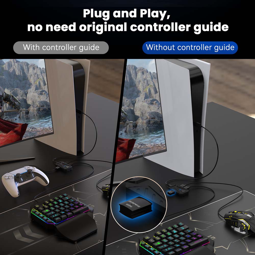 สำหรับ PS5 ชุดคีย์บอร์ดเกมมิ่ง - Gaming Keyboard Mouse Set บทวิจารณ์และราคา