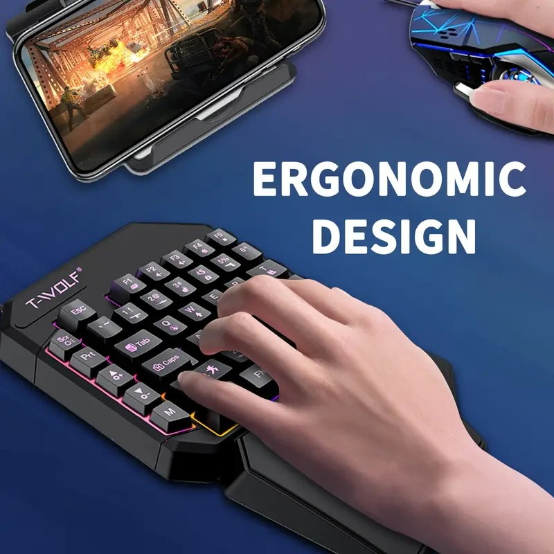 FocusOnPC TF900 ชุดแปลงสัญญาณเ - Gaming Keyboard Half บทวิจารณ์และราคา
