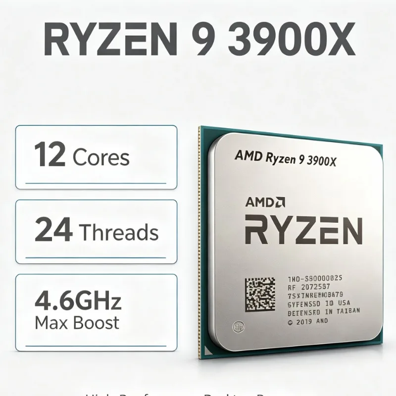หน่วยประมวลผล AMD Ryzen 9 3900 - Amd Cpu Ryzen 9 บทวิจารณ์และราคา