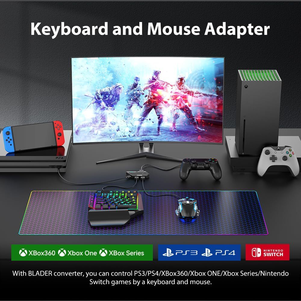 ตัวแปลงเกมมือถือ Mobilador คีย - Gaming Keyboard And Mouse For Xbox บทวิจารณ์และราคา