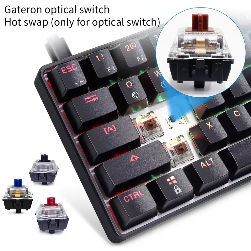 คีย์บอร์ดเกมมิ่งแบบมีสายขนาดเล - Gaming Keyboard Mini Mechanical บทวิจารณ์และราคา
