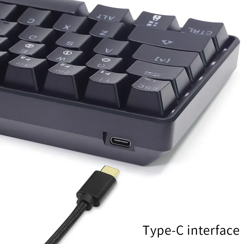 คีย์บอร์ดเกมมิ่งแบบมีสายขนาดเล - Gaming Keyboard Mini Mechanical บทวิจารณ์และราคา