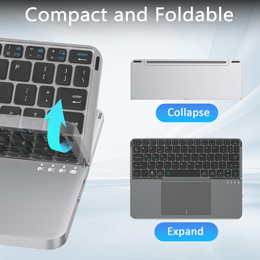 คีย์บอร์ดไร้สายแบบพับได้ Jomaa - Gaming Keyboard Mobile บทวิจารณ์และราคา
