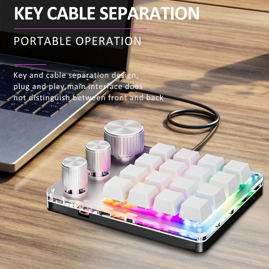 ไร้สายบลูทูธการเขียนโปรแกรมมาโ - Gaming Keyboard Mini Mechanical บทวิจารณ์และราคา