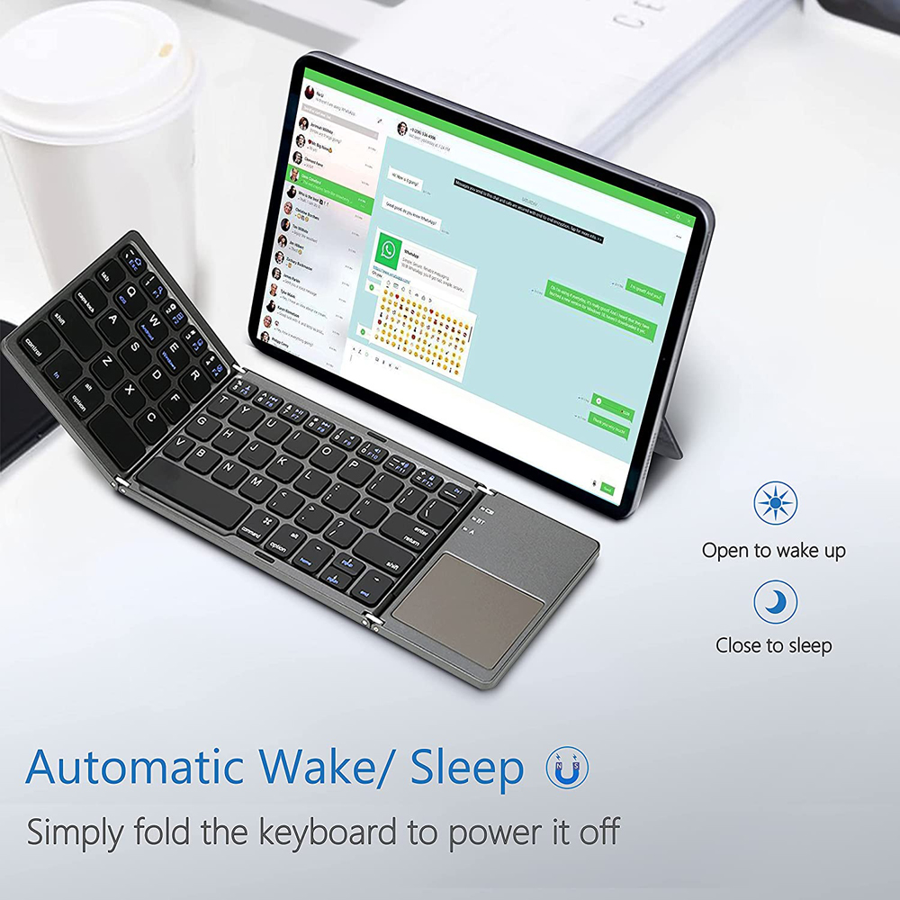 แบบพกพาพับคีย์บอร์ดมินิคีย์บอร - Gaming Keyboard Budget บทวิจารณ์และราคา