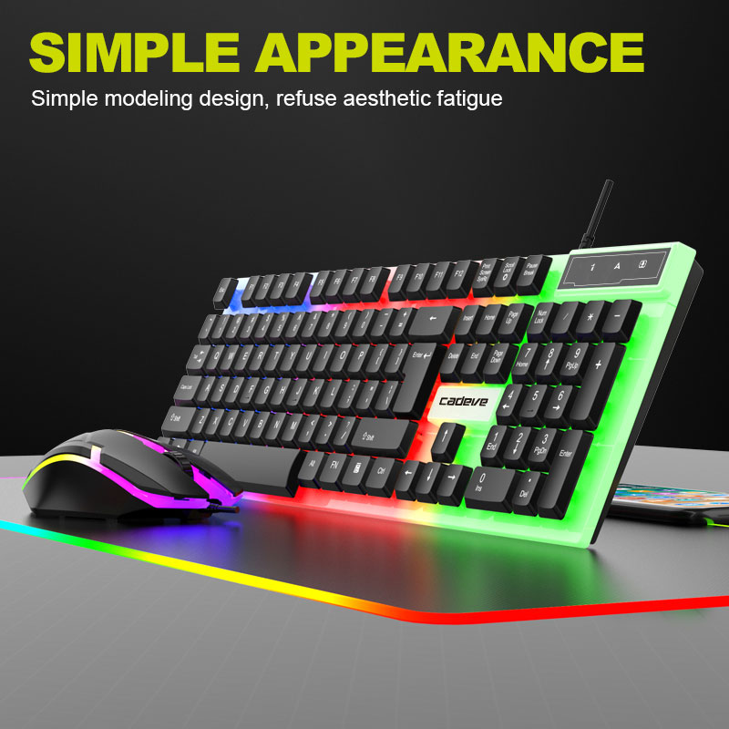 ชุดคีย์บอร์ดและเมาส์เกมมิ่งแบบ - Gaming Keyboard Mouse Set บทวิจารณ์และราคา