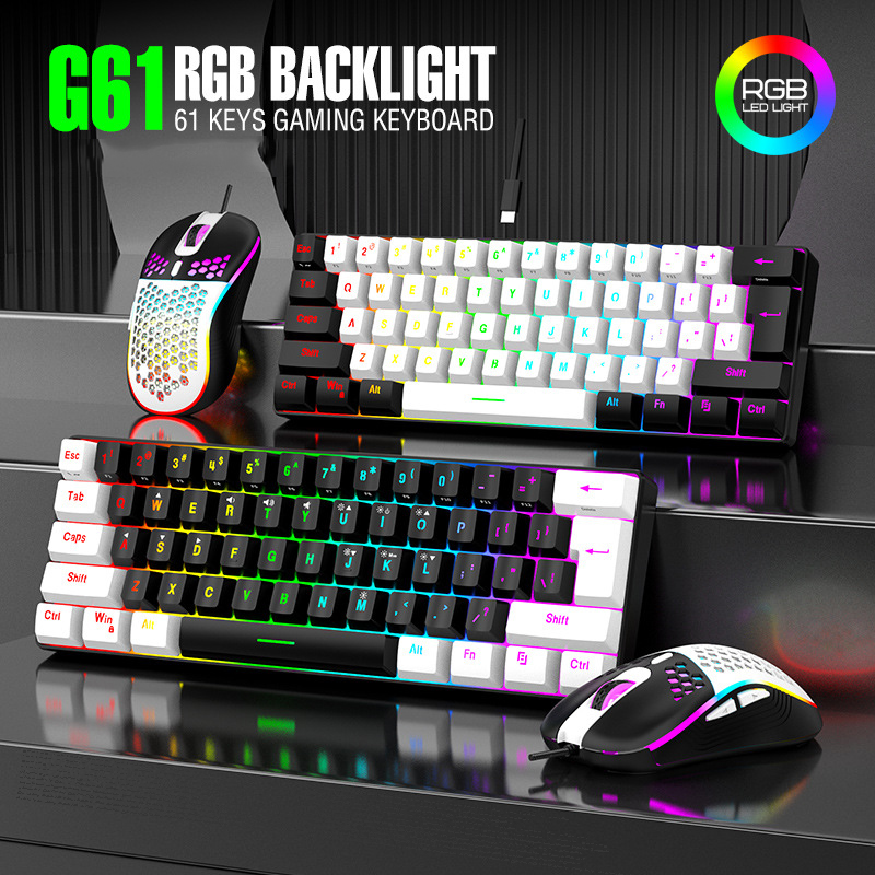 ชุดคีย์บอร์ดและเมาส์ 60% RGB ส - Gaming Keyboard And Mouse For Xbox บทวิจารณ์และราคา