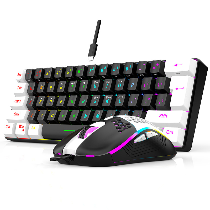 ชุดคีย์บอร์ดและเมาส์ 60% RGB ส - Gaming Keyboard And Mouse For Xbox บทวิจารณ์และราคา