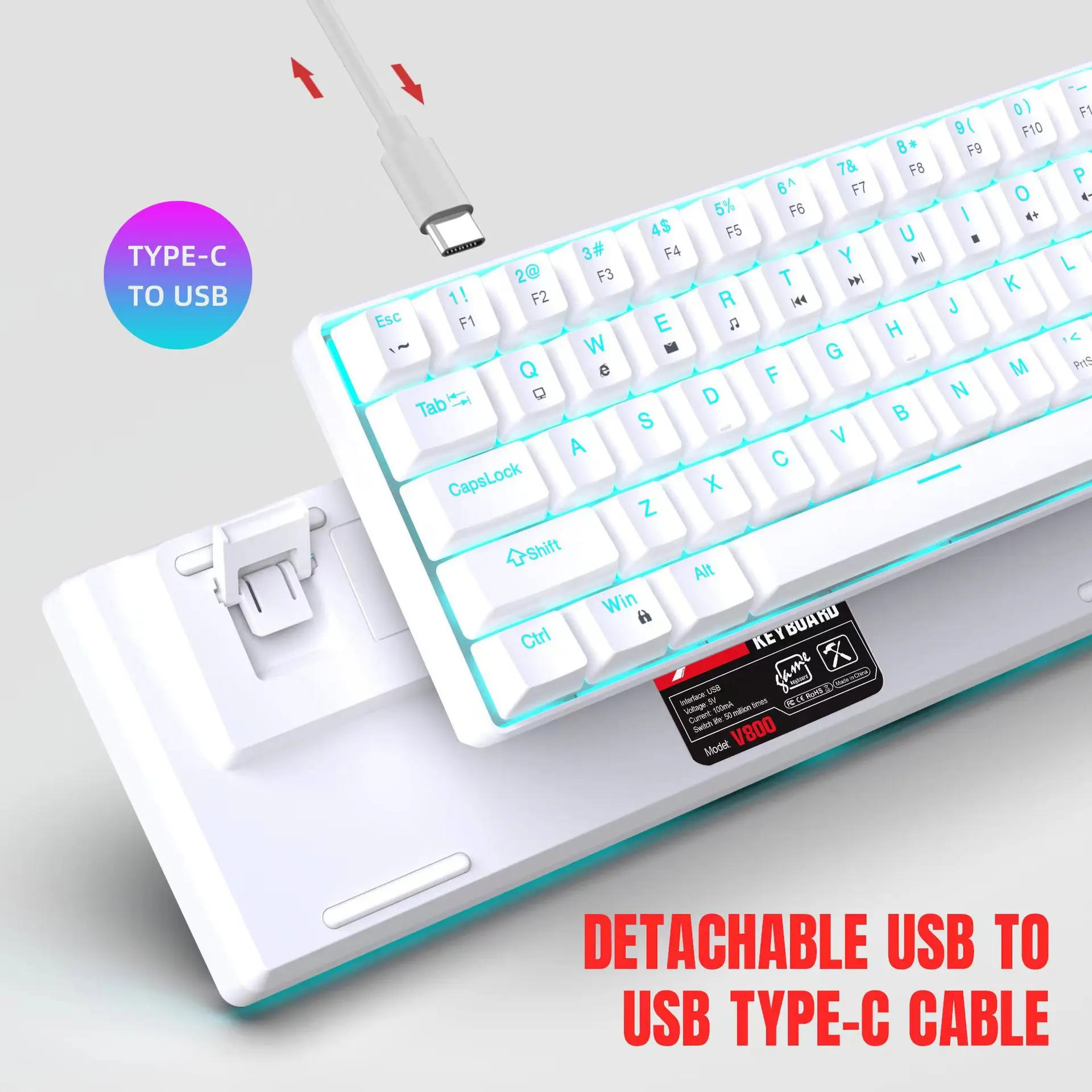 คีย์บอร์ดเกมมิ่งแบบกลไก 60% US - Gaming Keyboard Budget บทวิจารณ์และราคา